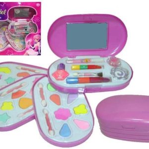 Estuche de Maquillaje espejo y 4 pisos 35,5×32,5×7 cm