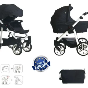 Carro Bebé Dúo Vizaro Onyx 2025 – Chasis Blanco