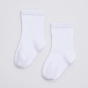 Calcetines Bebé Clásicos Algodón Blanco