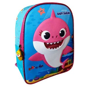 Baby Shark Mochila Guardería Mommy Rosa 28cm