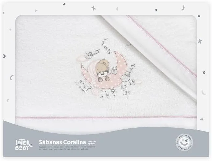 Juego de Sábanas de Minicuna de Coralina