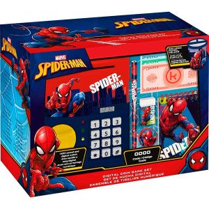 Spiderman Set Hucha Digital con Accesorios