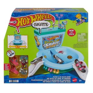 Hot Wheels Skate Flush & Go Skate Bowl