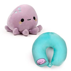 Almohada de Viaje y Peluche 2 en 1 Swapseazzz Pulpo Adoramals Océano