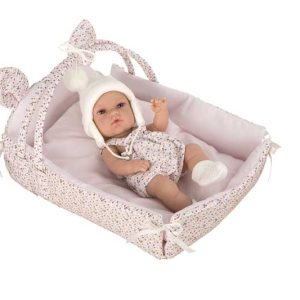 Muñeca natal elegance 33 cm. c/cuna