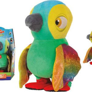 Peluche lorito pepe interactivo