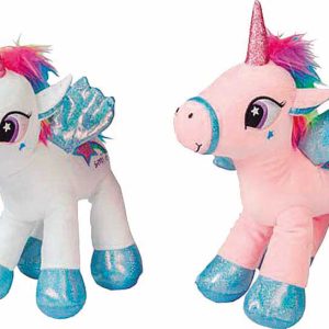 Peluche unicornio 33 cm. 2-colores