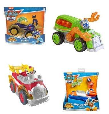 Vehículo deluxe mighty pups patrulla canina c/luz y sonido