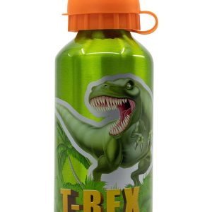 Botella – Con pajita: Dinosaur Aluminio (400 ml.)