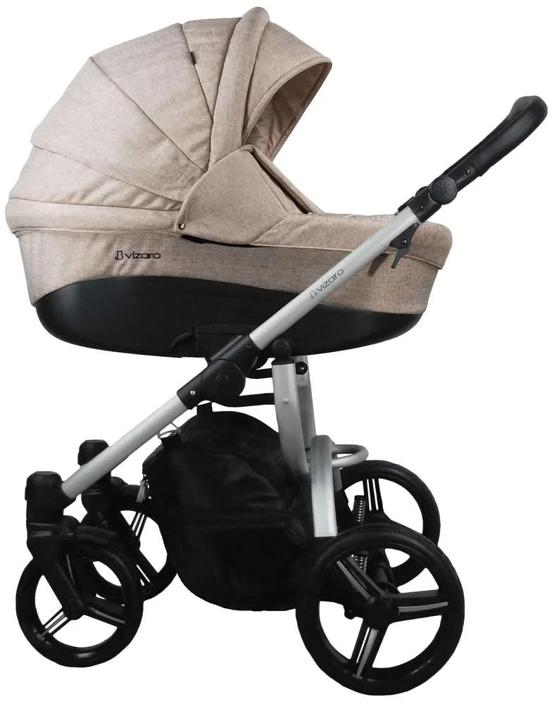 Carro Bebé Dúo Vizaro Pearl 2025 – Chasis Plata - Imagen 3