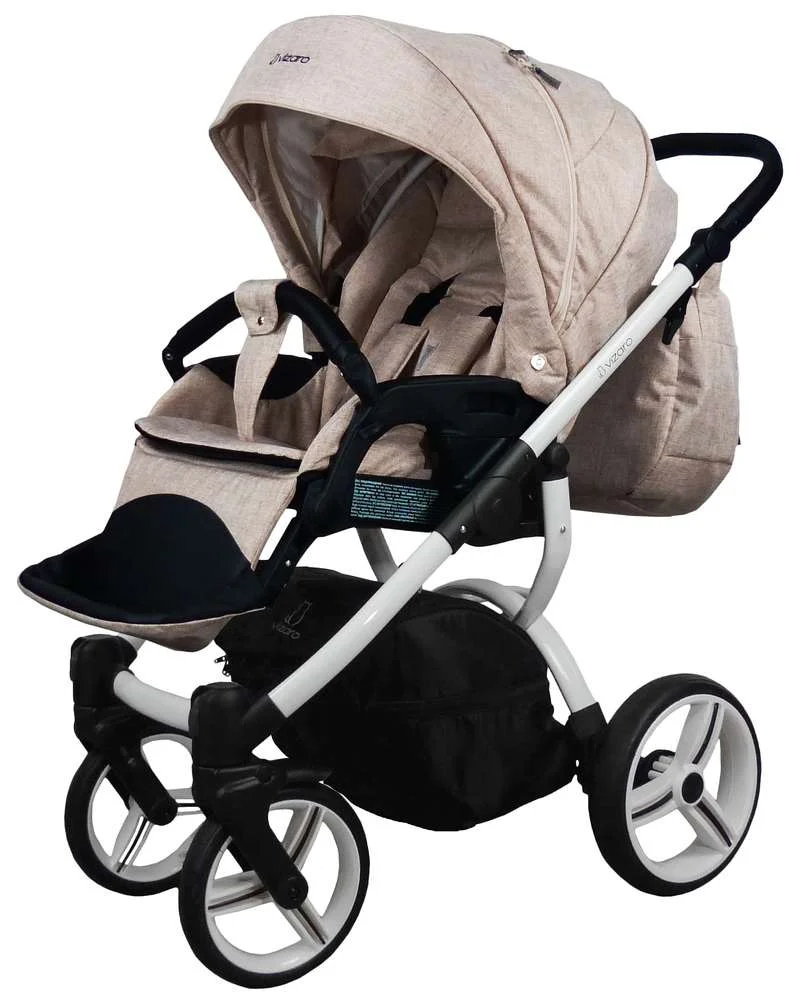 Carro Bebé Dúo Vizaro Pearl 2025 – Chasis Blanco - Imagen 4