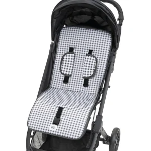 Colchoneta Silla Paseo Universal Vichy Gris Interbaby