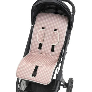 Colchoneta Silla Paseo Universal Vichy Rosa Interbaby