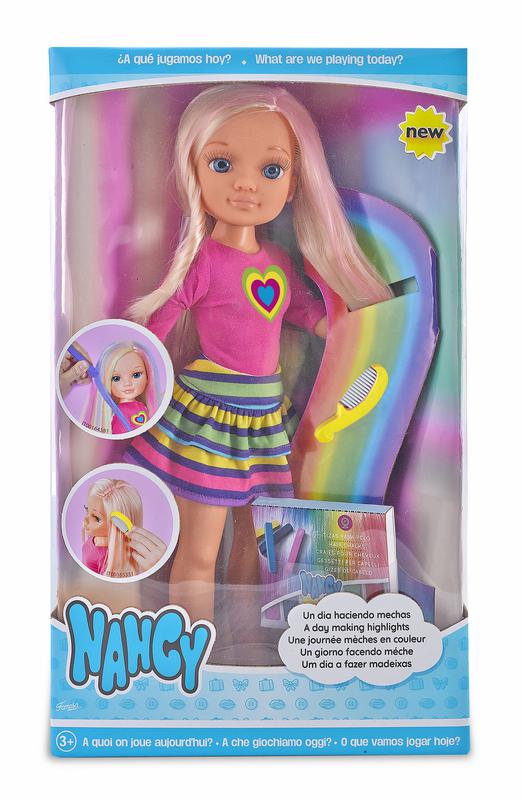 Muñeca nancy un dia haciendo mechas