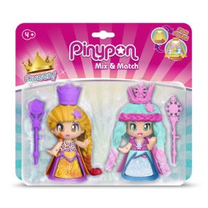 Set 2 figuras queens pinypon mix&ma