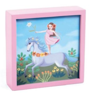 LAMPARA NOCHE CUADRO UNICORNIO