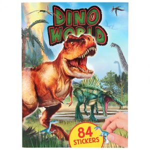 Libro de pegatinas con relieve -Dino World: 3D