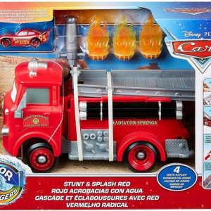 Acrobacias y salpicaduras rojo cars