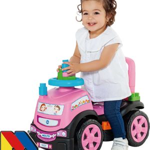 Correpasillos camion rosa 3 en 1