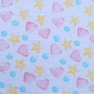 Muselina de Algodón Orgánico Blümchen