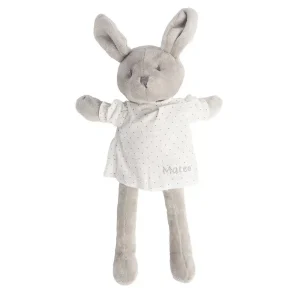 Peluche Conejo Gris con Camisa Blanca Personalizable