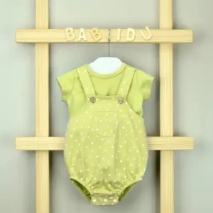Peto Ocre Bolsillo + Camiseta M/C Dots Babidu