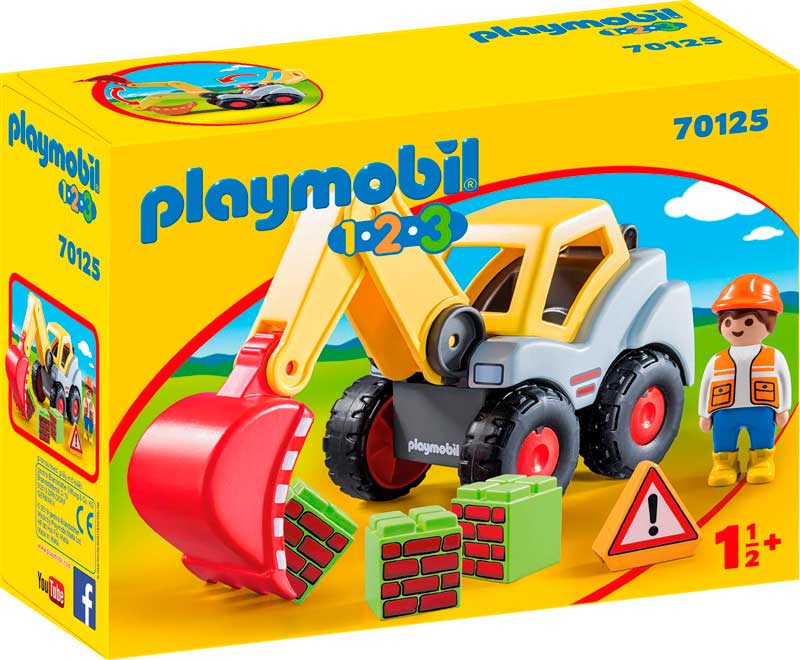 Pala excavadora playmobil 1.2.3