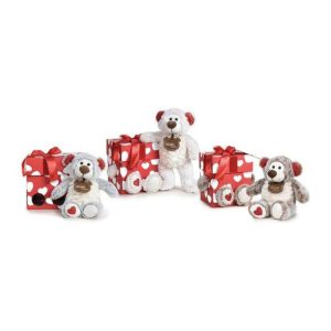 Peluche caja regalo s.valentin 32cm