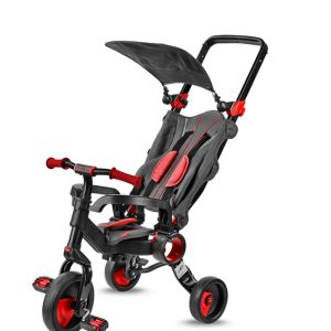Triciclo galileo 4 en 1 rojo-negro