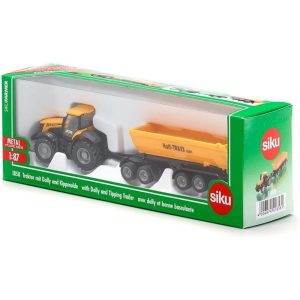 Tractor JCB con Remolque Bañera