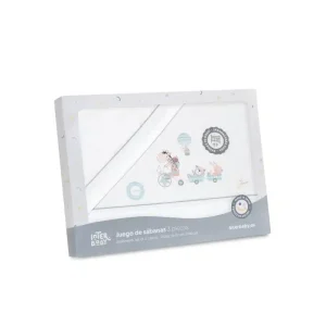 Juego de Sábanas de Cuna de Franela Interbaby